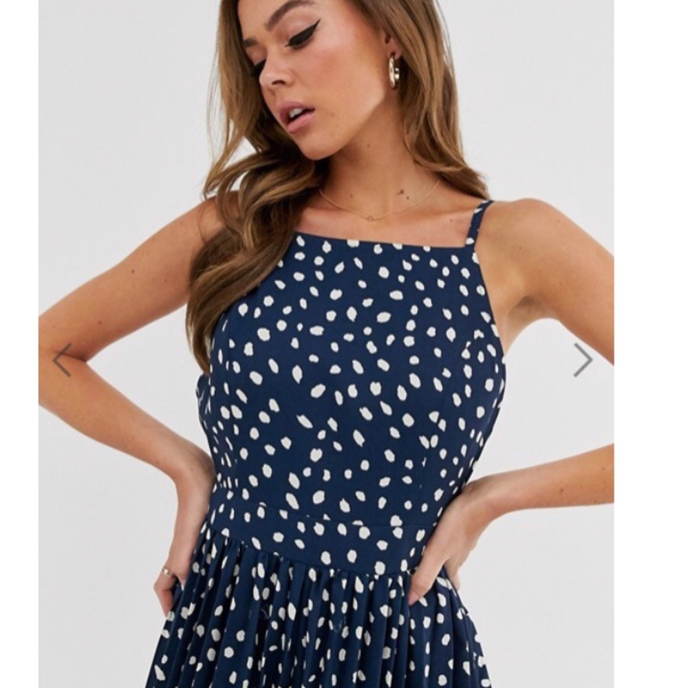 ASOS DESIGN pleated culotte jumpsuit
